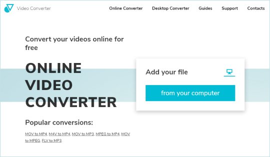 Step 2: Convert MP4 to MOV online Step 2 - How to convert MP4 to MOV online