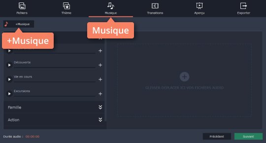 Ajoutez de la musique