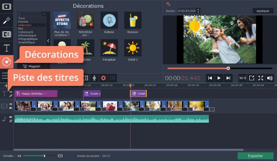 Ajoutez des décorations
