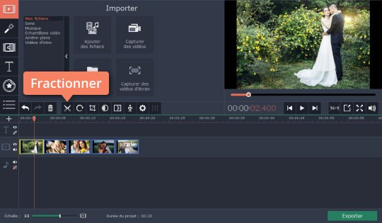 Découpez des séquences vidéo en scènes
