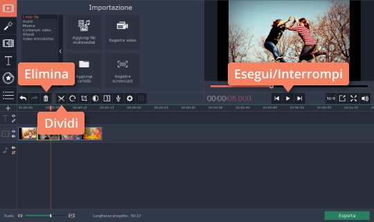 Eliminare le parti indesiderate Prova il programma di montaggio video GoPro
