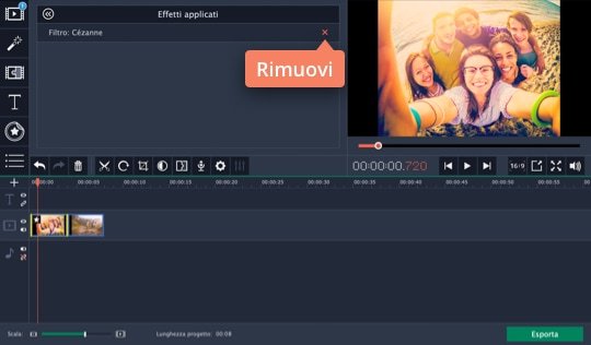 Aggiungere gli effetti desiderati Create video con effetti speciali in modo facile