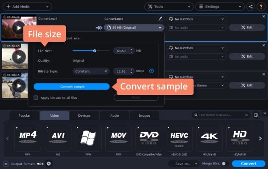 software to compress mp4 video files to 20mb