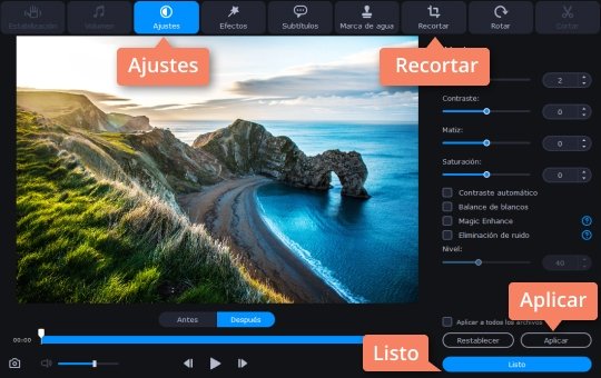 Recortar las imágenes Use el convertidor de RAW a JPG de Movavi