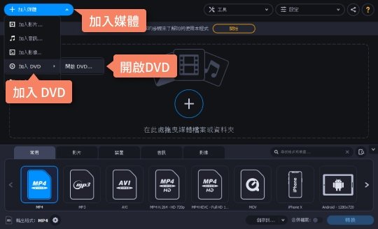 選擇要轉換的 DVD 檔案 如何將 DVD 轉 MP4 檔案