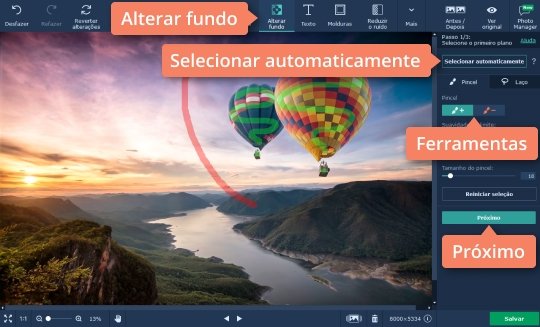 Excluir o plano de fundo Faça uma foto sem fundo com o Movavi