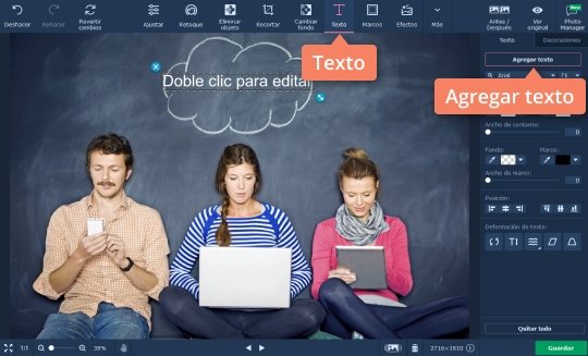 Añadir el texto a su foto Ponga el texto en su foto fácilmente con Movavi Photo Editor