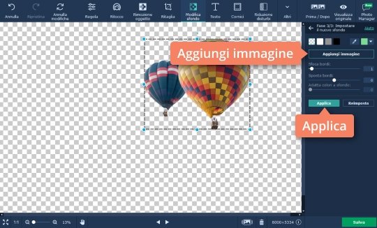 Scegliere un colore qualsiasi per lo sfondo Cambiate lo sfondo di una foto con facilità