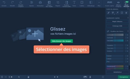 Ajouter une image dans le programme Movavi Détourez une image avec Movavi Photo Editor