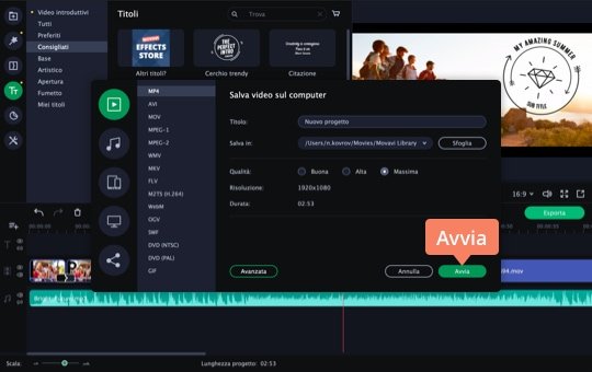 Esportare il clip Provate il nostro creatore di presentazioni per PC