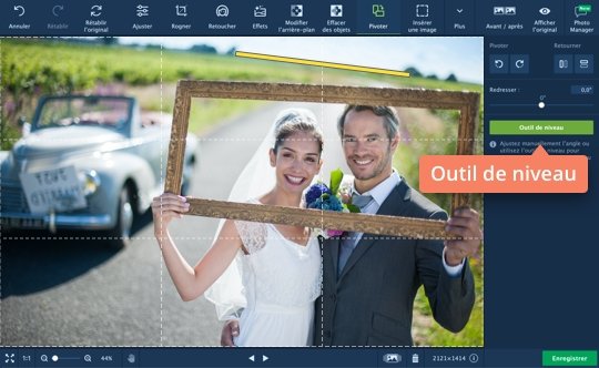 Faites pivoter l'image automatiquement Faites pivoter des photos avec le logiciel Movavi