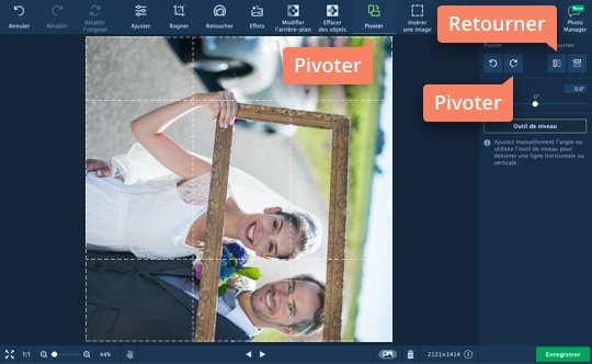 Retournez votre photo manuellement Faites pivoter une image avec Movavi Photo Editor