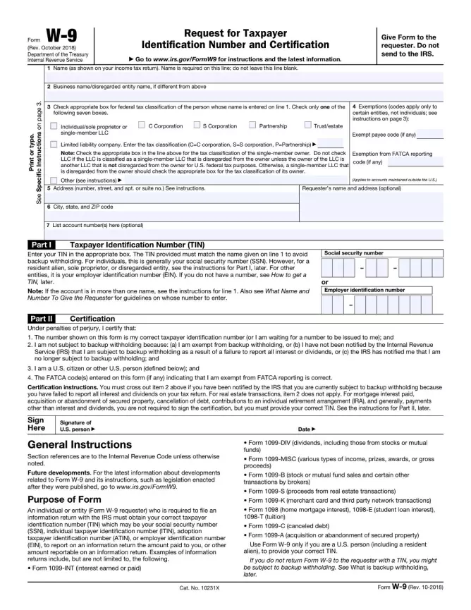 How to Fill Out a W9 | W9 Form – Free Download