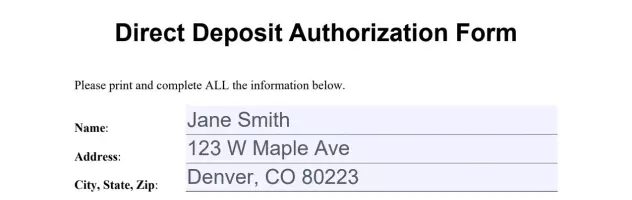 direct deposit form how to fill out a direct deposit form