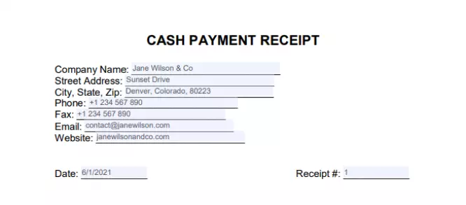 Receipt Template Receipt Form Free Download