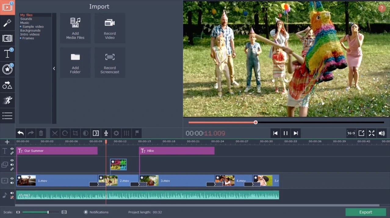 Movavi Video Editor Plus 2021 - Cinematic Set For Mac